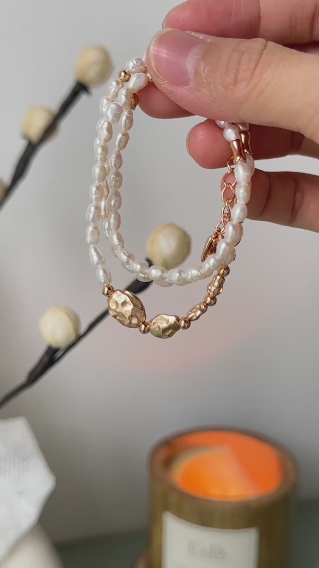 Natural Pearl Silver Necklace