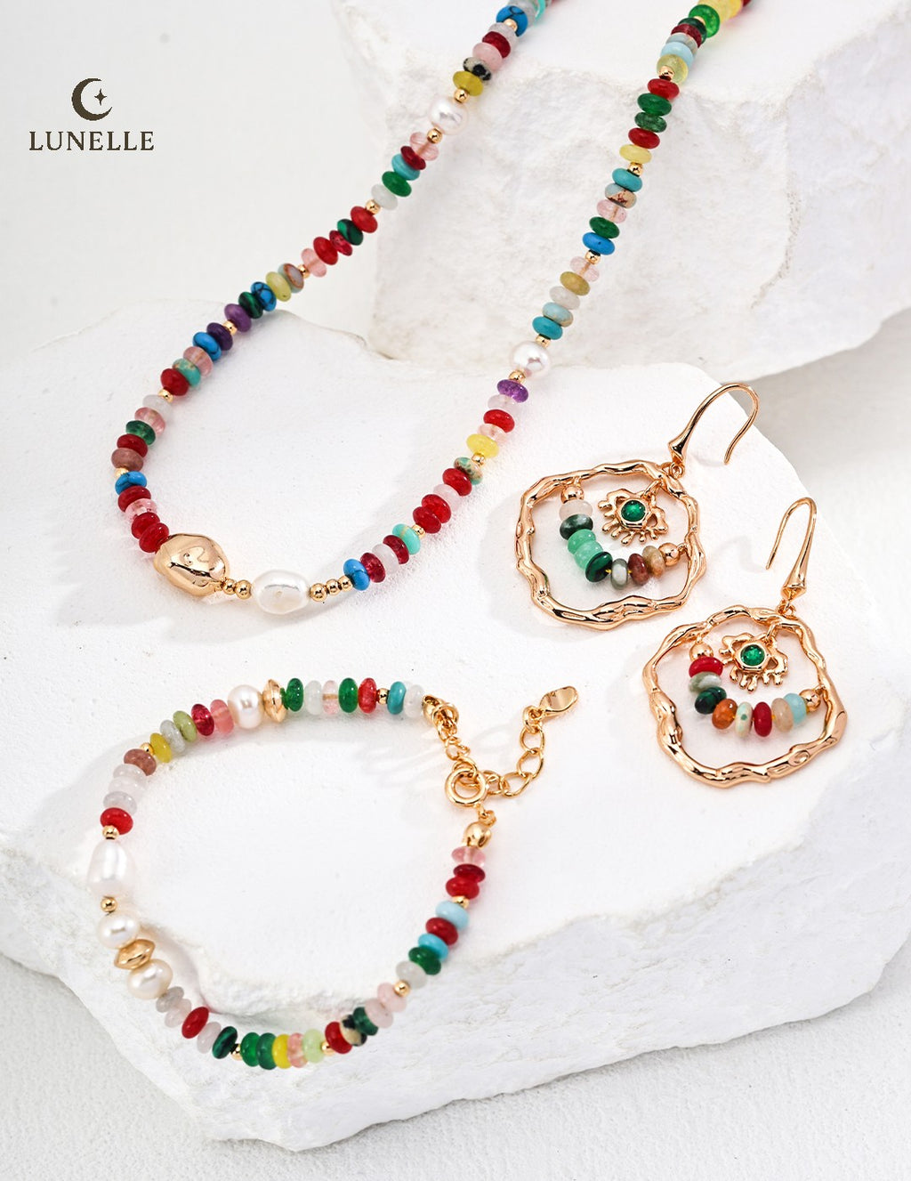 Pearl Colorstone Bracelet
