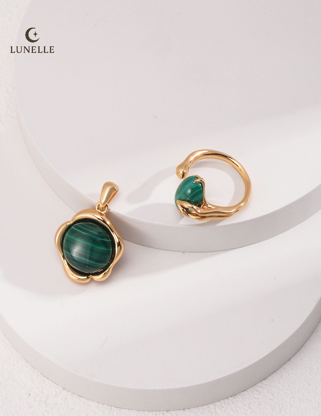 Malachite Wax Seal Pendant
