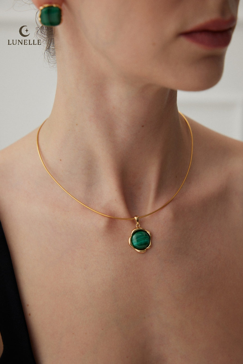 Malachite Wax Seal Pendant
