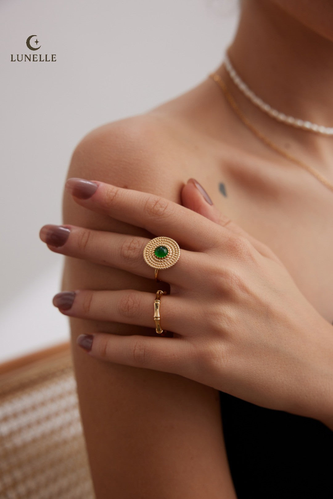 Chalcedony Silver Ring