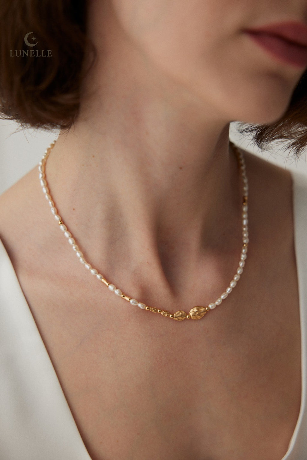 Natural Pearl Silver Necklace