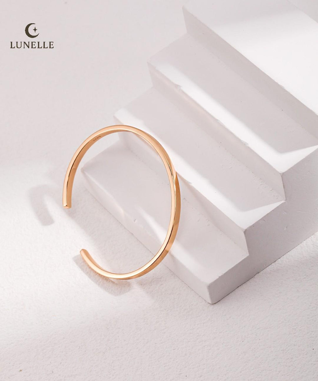 Minimalist Sterling Silver Bangle Bracelet