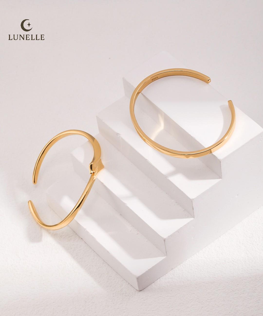 Polished Silver Cuff Bangle