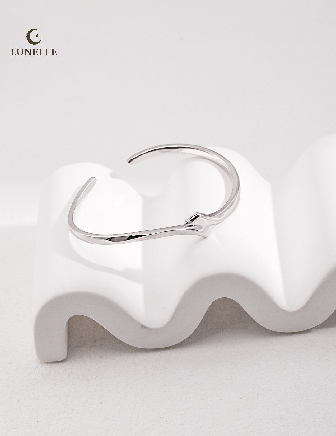 Minimalist Sterling Silver Bangle Bracelet