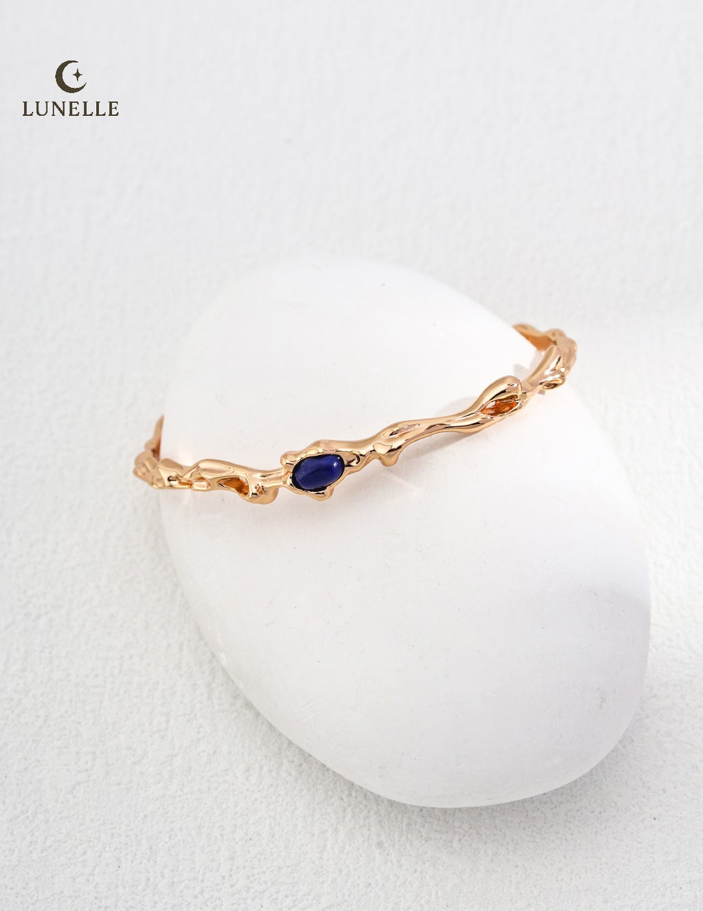 Lapis Silver Adjustable Cuff