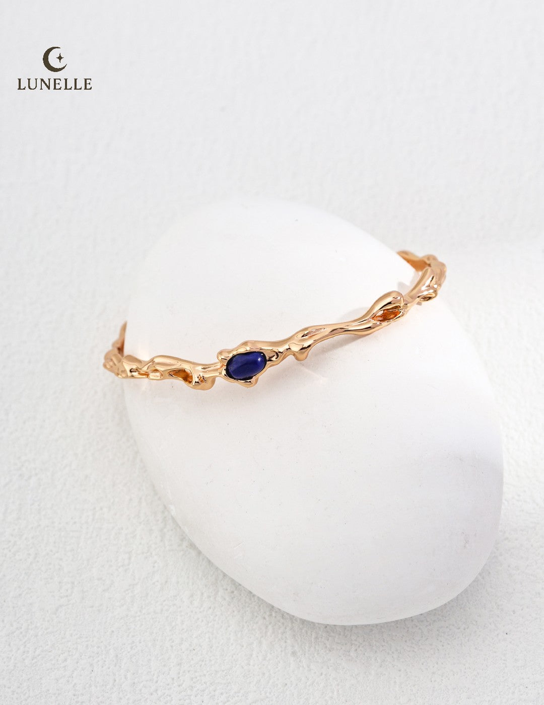 Lapis Silver Adjustable Cuff