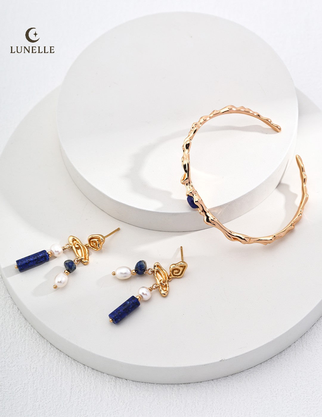 Lapis Silver Adjustable Cuff