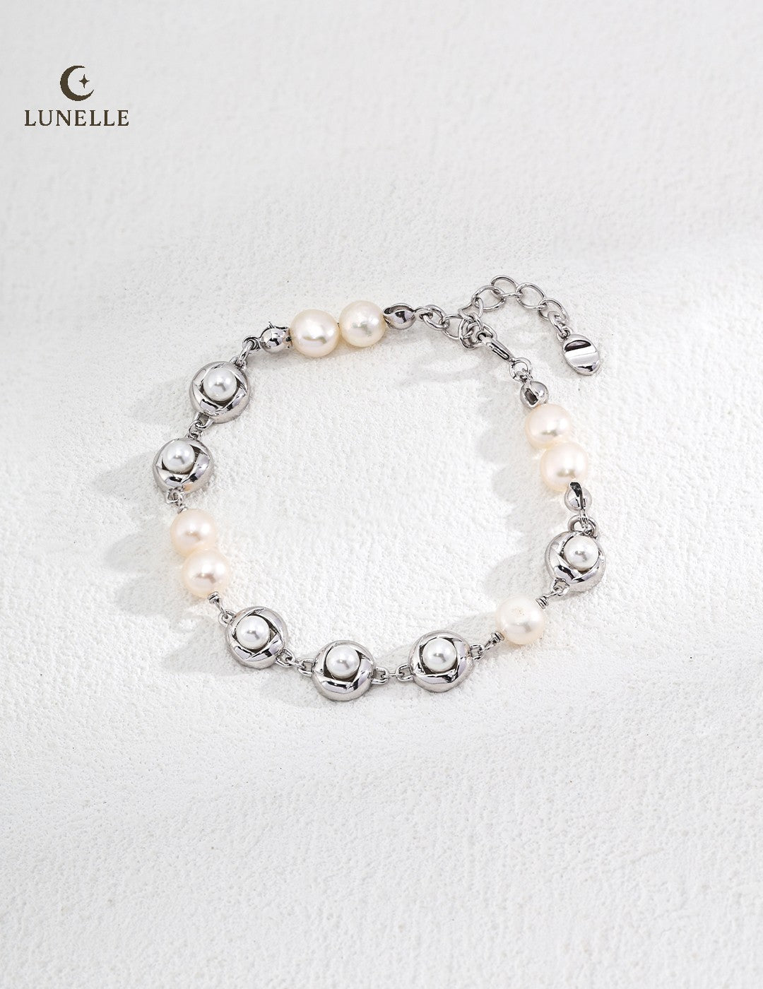 Pearl Whisper Adjustable Bracelet in Sterling Silver