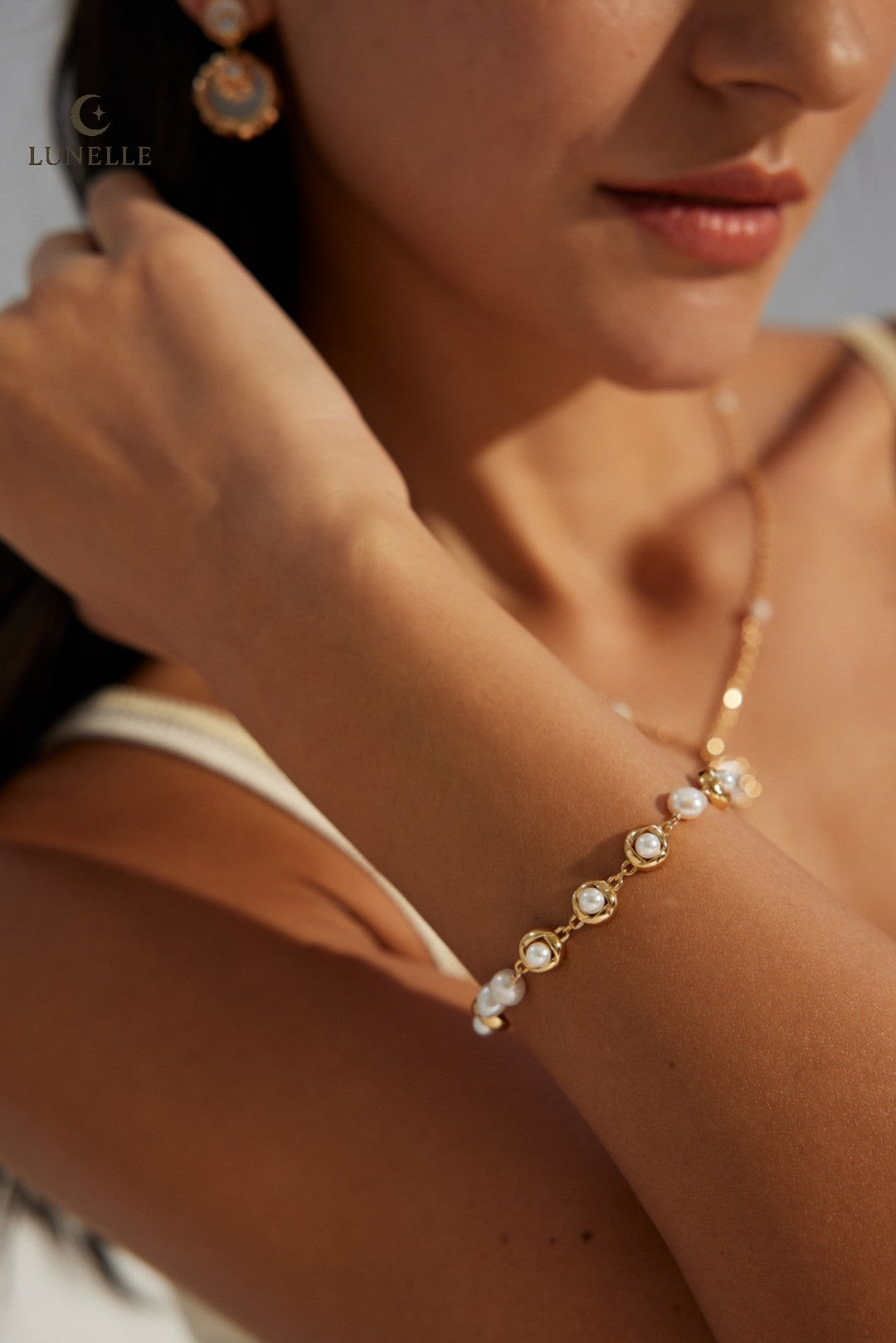 Pearl Whisper Adjustable Bracelet in Sterling Silver