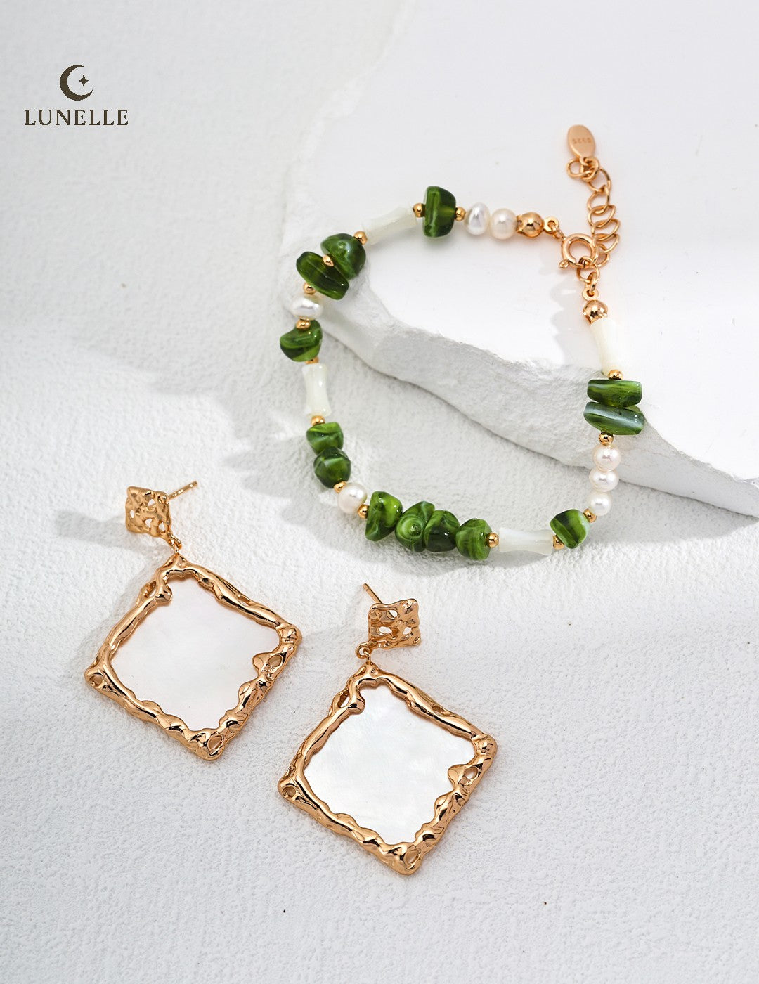 Gilded Shell S925 Silver Bracelet