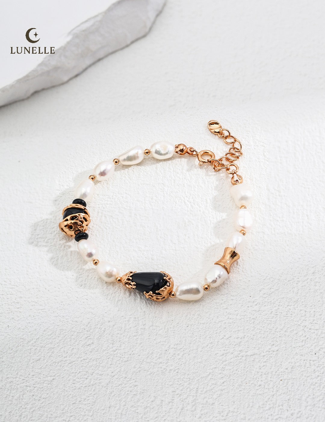Twilight Pearl Onyx Bracelet