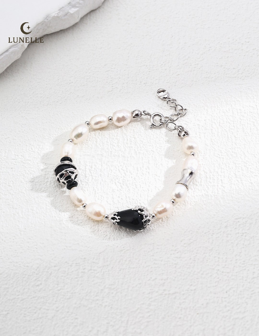 Twilight Pearl Onyx Bracelet