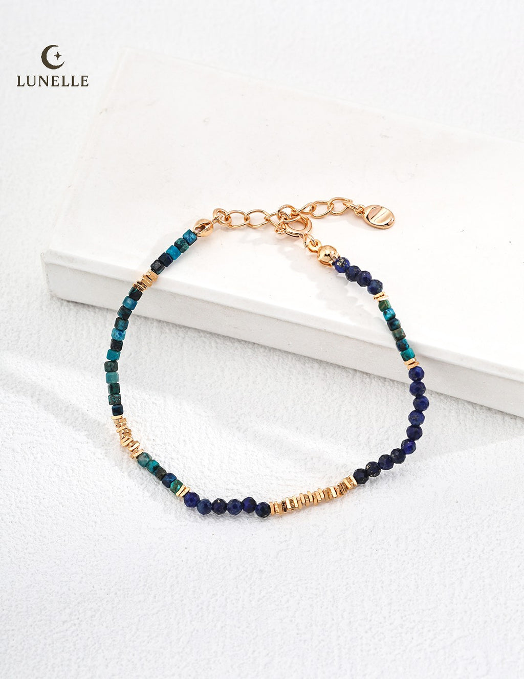Midnight Lapiz Silver Bracelet