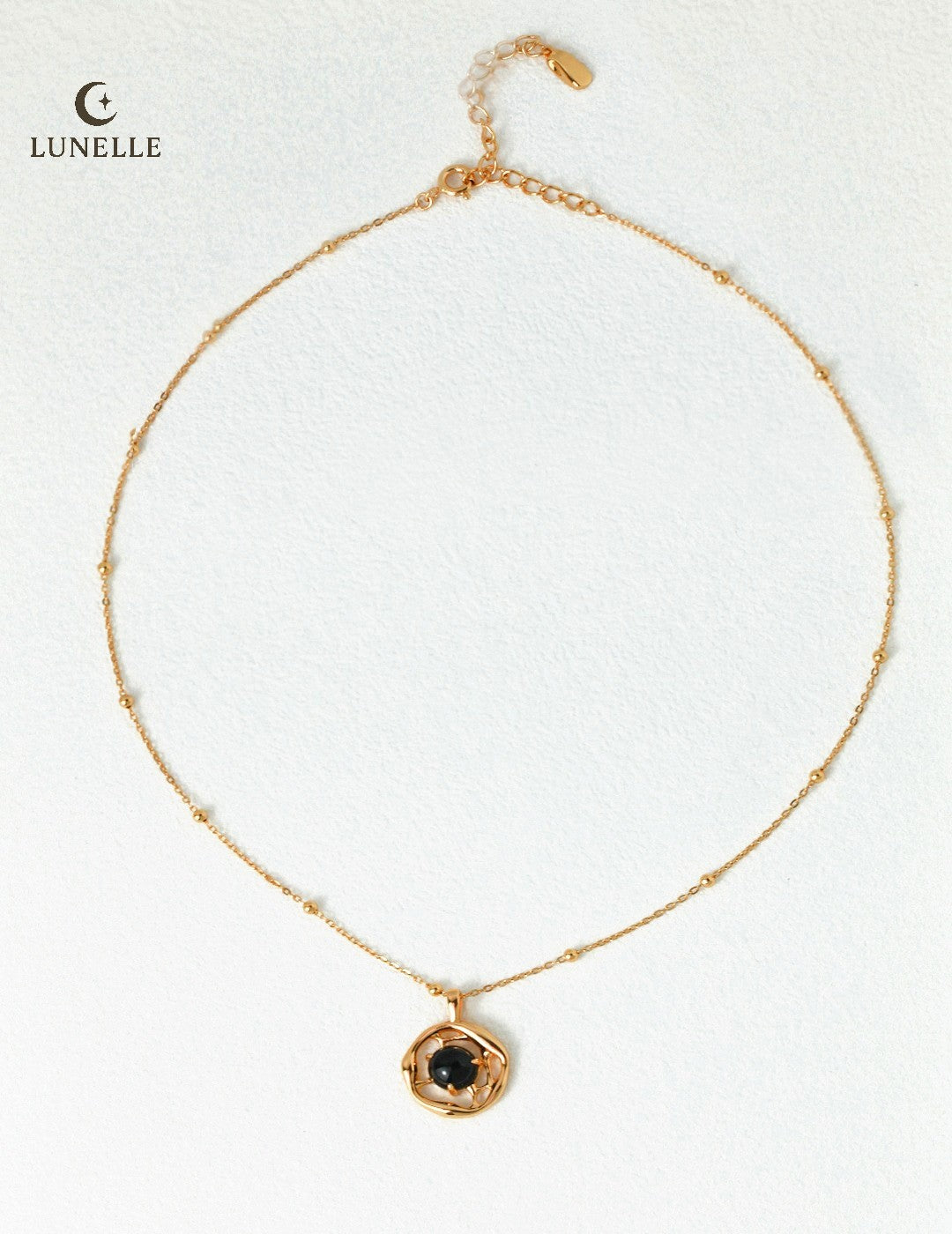 Liquid Flow Onyx Pendant in Sterling Silver